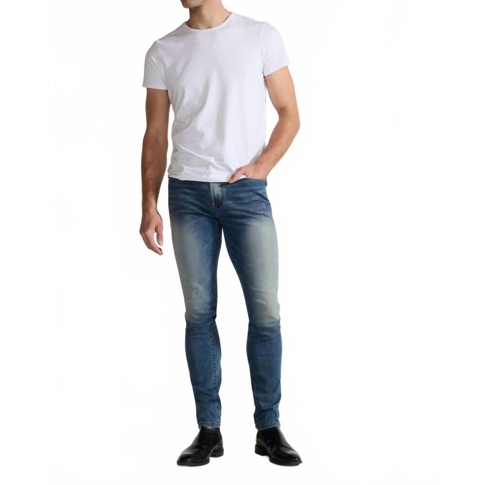 NEW MONFRERE greyson skinny jeans in tinted indigo